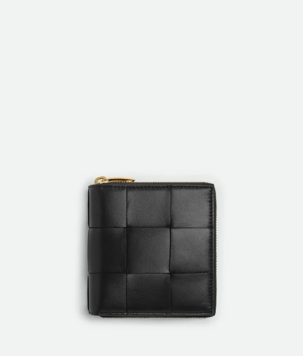 Bottega Veneta Small Cassette Compact Zip Around Wallet>Women Small Wallets
