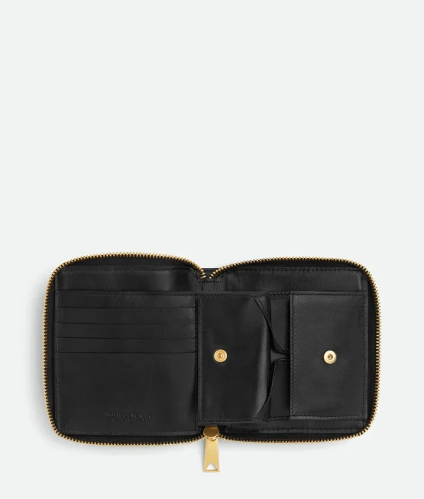 Bottega Veneta Small Cassette Compact Zip Around Wallet>Women Small Wallets