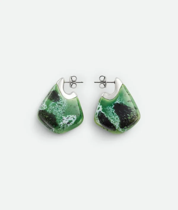 Bottega Veneta Small Fin Ceramic Earrings>Women Earrings