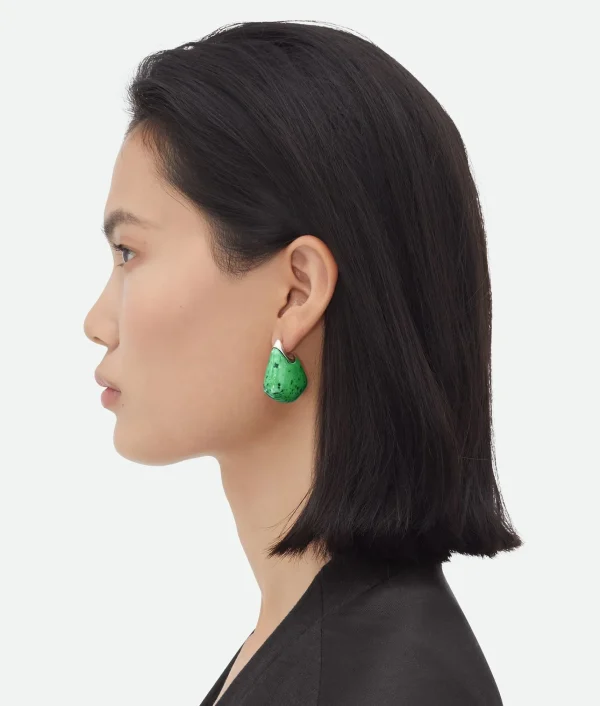 Bottega Veneta Small Fin Ceramic Earrings>Women Earrings