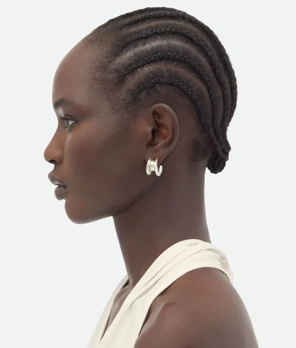 Bottega Veneta Small H Beam Earrings>Women Earrings