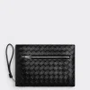 Bottega Veneta Small Intrecciato Document Case With Wristlet> Document Case