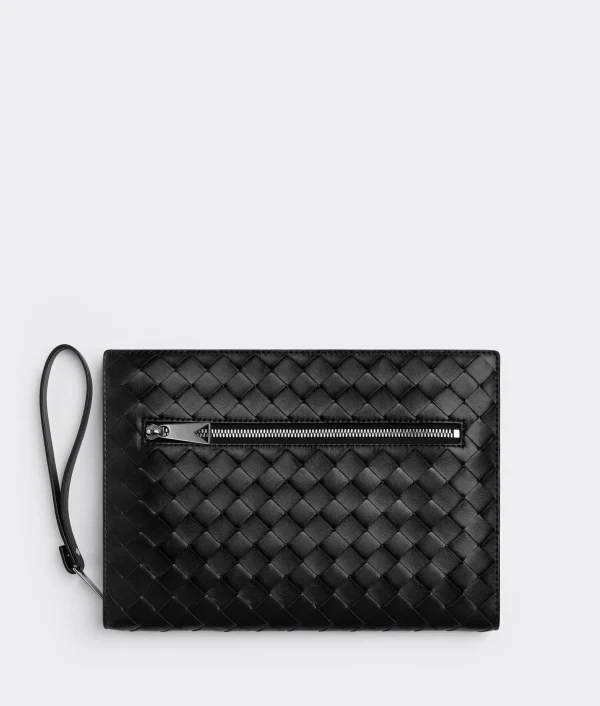 Bottega Veneta Small Intrecciato Document Case With Wristlet> Document Case