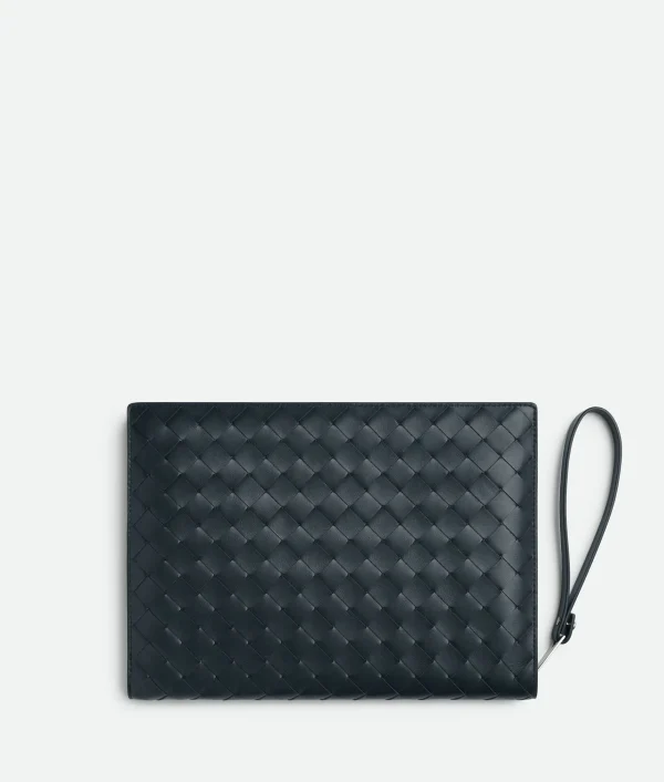 Bottega Veneta Small Intrecciato Document Case With Wristlet> Document Case
