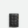 Bottega Veneta Small Intrecciato Tri-Fold Zip Wallet>Women Small Wallets