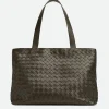 Bottega Veneta Small Intrecciato Zipped Tote> Shopper