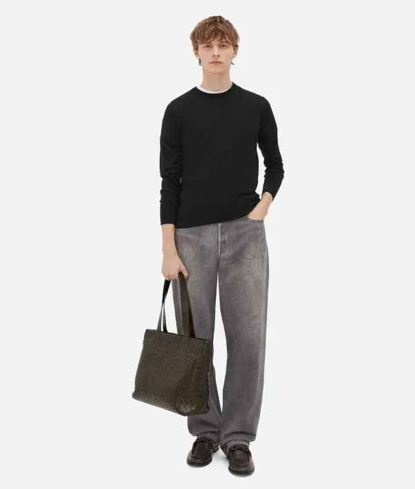 Bottega Veneta Small Intrecciato Zipped Tote> Shopper