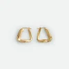Bottega Veneta Small Twist Triangle Hoop Earrings>Women Earrings