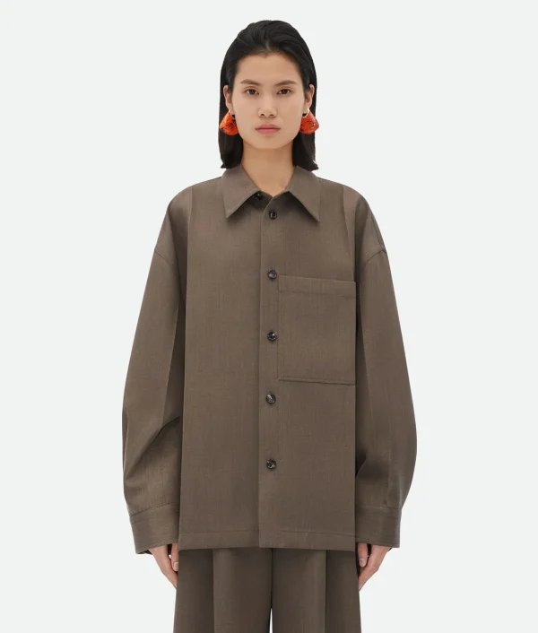 Bottega Veneta Soft Wool Twill Jacket>Women Jackets