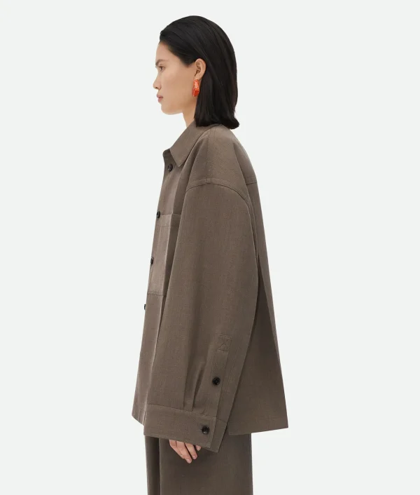 Bottega Veneta Soft Wool Twill Jacket>Women Jackets