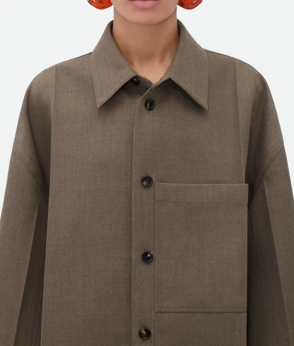 Bottega Veneta Soft Wool Twill Jacket>Women Jackets