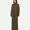 Bottega Veneta Soft Wool Twill Overshirt>Women Shirts