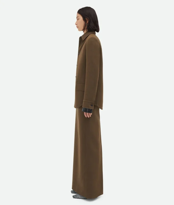 Bottega Veneta Soft Wool Twill Overshirt>Women Shirts
