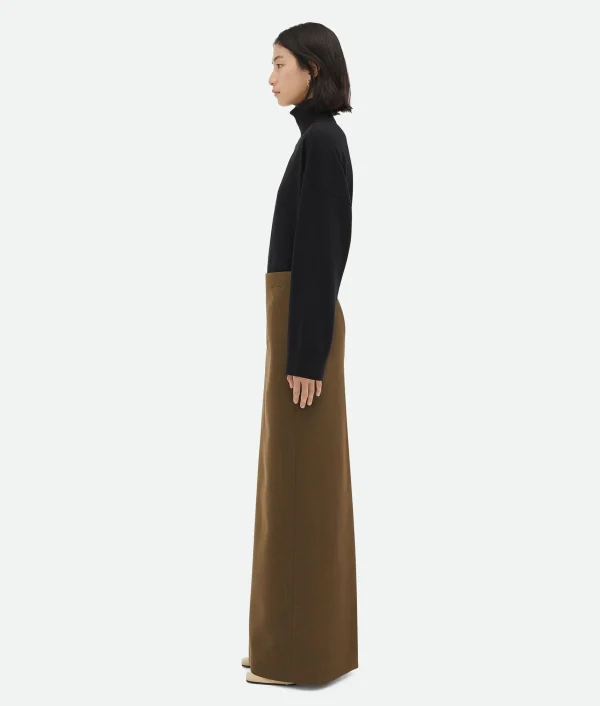 Bottega Veneta Soft Wool Twill Skirt>Women Skirts