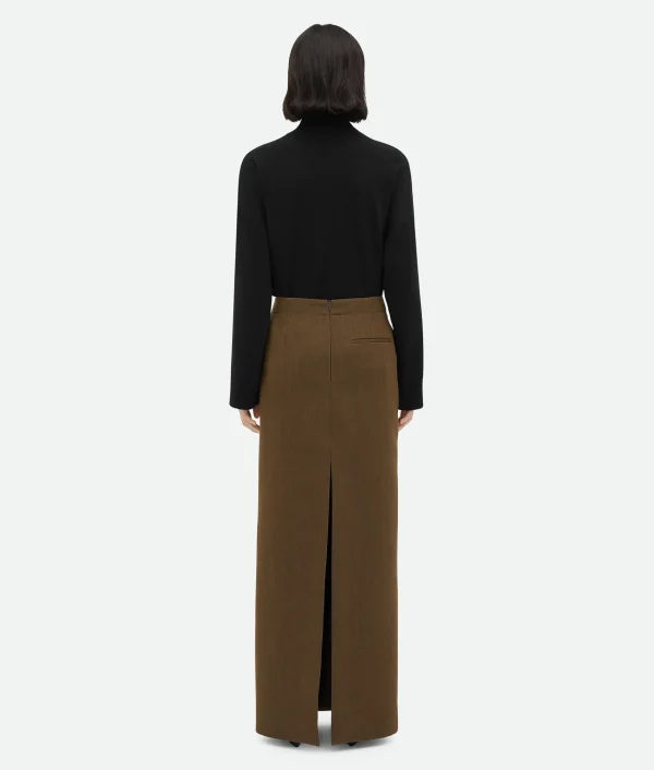 Bottega Veneta Soft Wool Twill Skirt>Women Skirts