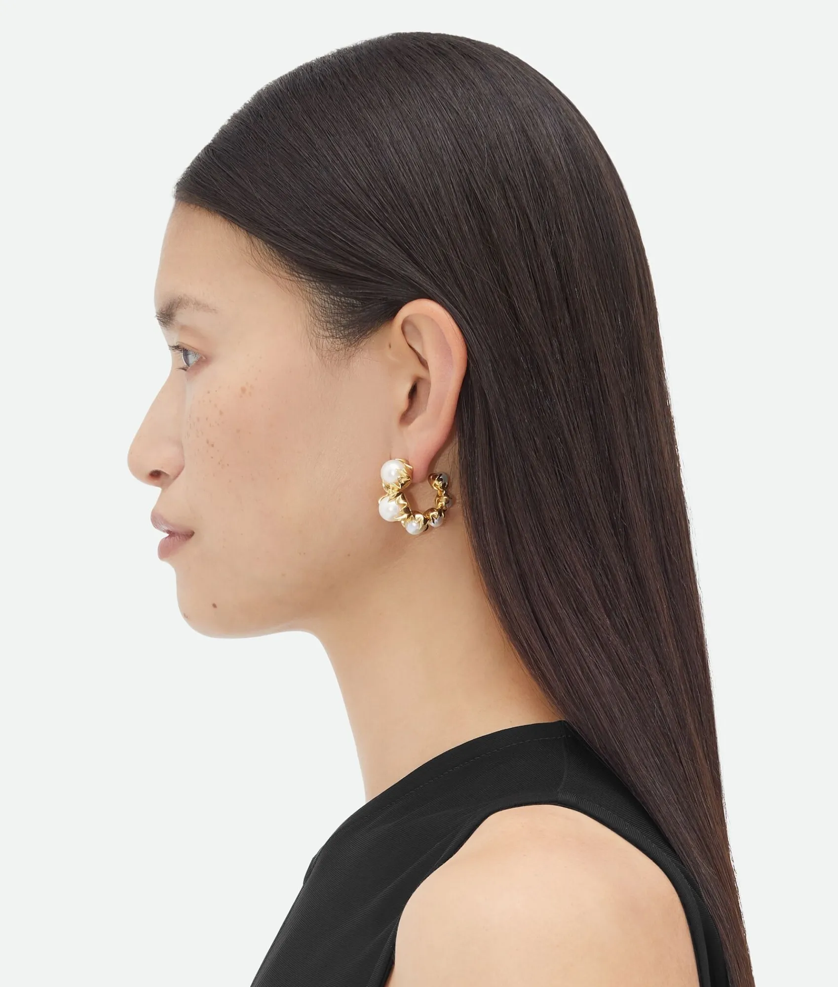 sphere_hoop_earrings_3.webp Bottega Veneta Sphere Hoop Earrings>Women Earrings