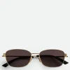 Bottega Veneta Split Rectangular Sunglasses> Sunglasses