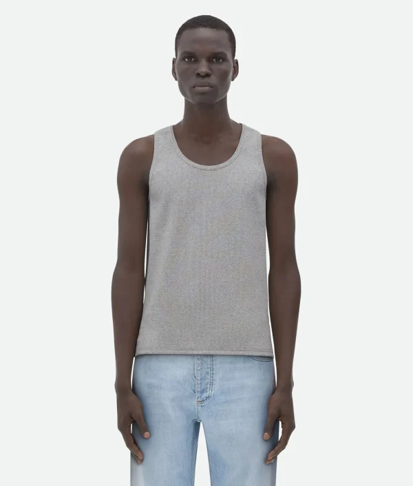 Bottega Veneta Stretch Cotton Ribbed Tank Top> T-Shirts