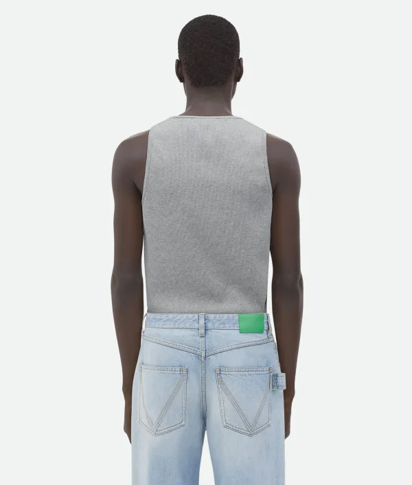 Bottega Veneta Stretch Cotton Ribbed Tank Top> T-Shirts