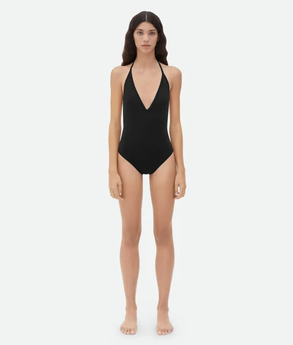Bottega Veneta Stretch Nylon Halter Neck Swimsuit>Women Swimwear