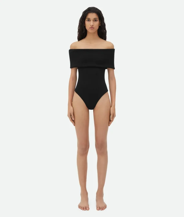 Bottega Veneta Stretch Nylon Off-The-Shoulder Swimsuit>Women Swimwear