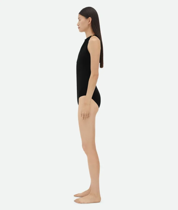 Bottega Veneta Stretch Nylon Swimsuit With Knot Detail At Neck>Women Swimwear