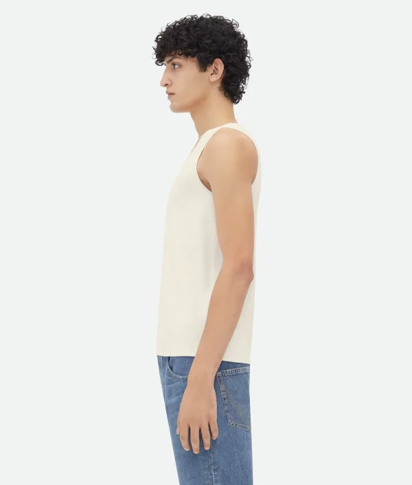 Bottega Veneta Stretch Rib Cotton Tank Top> T-Shirts