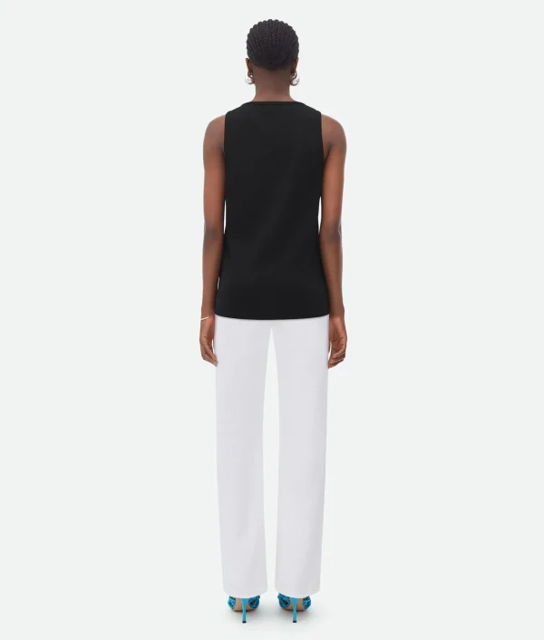 Bottega Veneta Stretch Rib Cotton Tank Top>Women Tops And T-Shirts