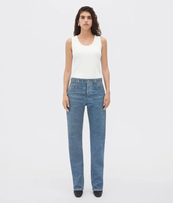 Bottega Veneta Stretch Rib Cotton Tank Top>Women Tops And T-Shirts