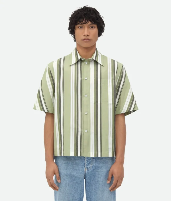 Bottega Veneta Striped Cotton Shirt> Shirts