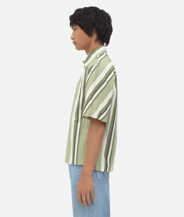 Bottega Veneta Striped Cotton Shirt> Shirts