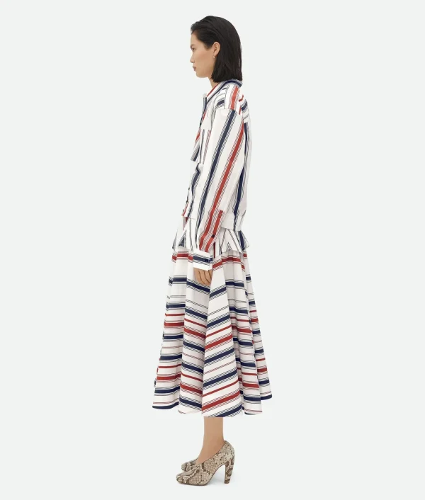 Bottega Veneta Striped Cotton Shirt>Women Shirts