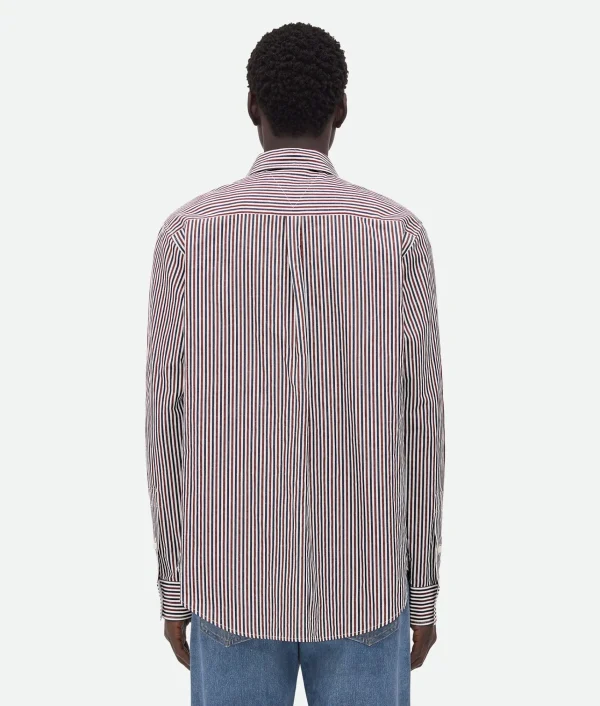 Bottega Veneta Striped Cotton Shirt With 