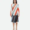 Bottega Veneta Striped Leather Top>Women Leather