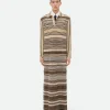 Bottega Veneta Striped Linen Polo Dress> Knitwear