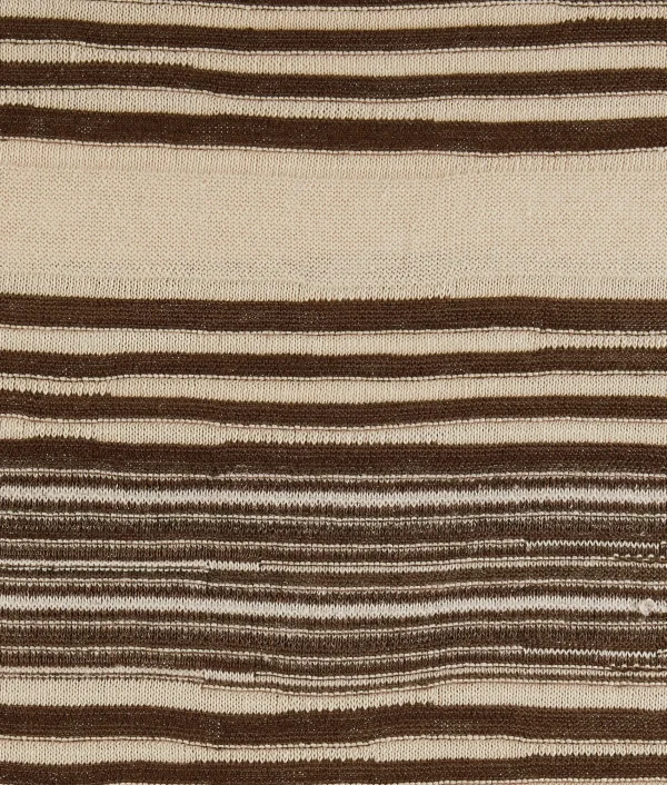 Bottega Veneta Striped Linen Polo Dress> Knitwear
