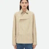 Bottega Veneta Striped Poplin Shirt>Women Shirts