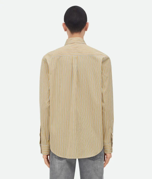 Bottega Veneta Striped Poplin Shirt> Shirts