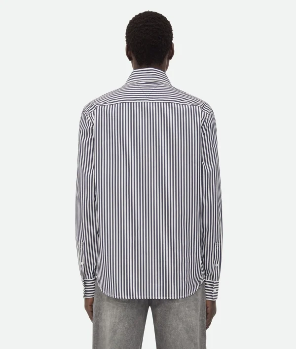 Bottega Veneta Striped Poplin Shirt> Shirts