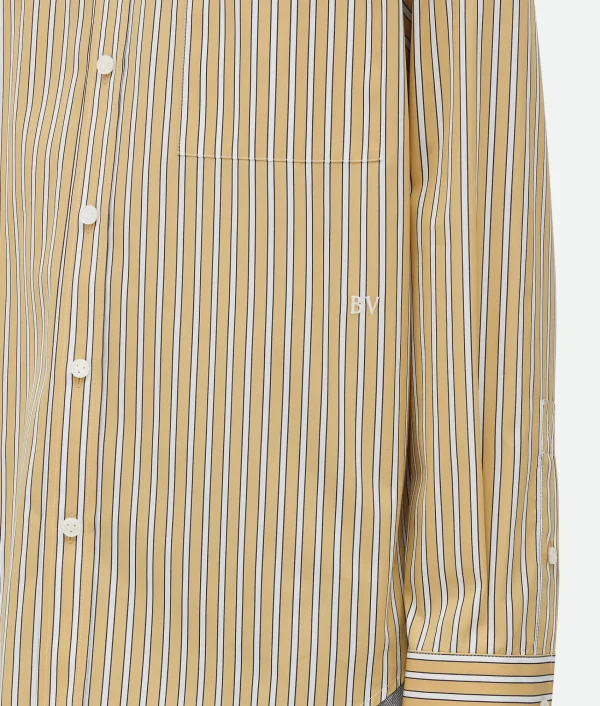 Bottega Veneta Striped Poplin Shirt> Shirts
