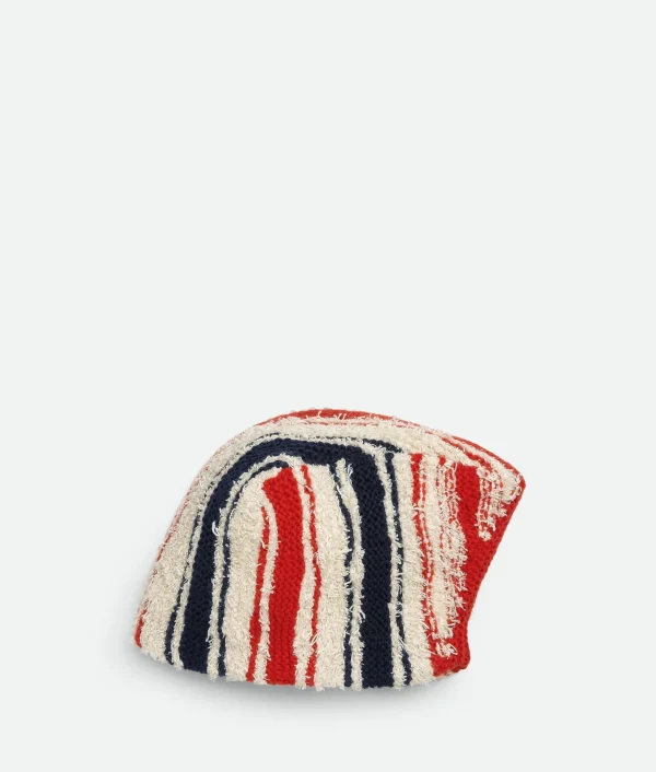 Bottega Veneta Striped Wool And Cashmere Hat>Women Hats