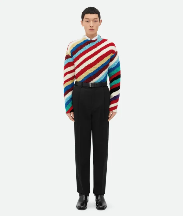 Bottega Veneta Striped Wool Jumper> Knitwear