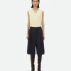 Bottega Veneta Striped Wool Shorts>Women Trousers And Shorts