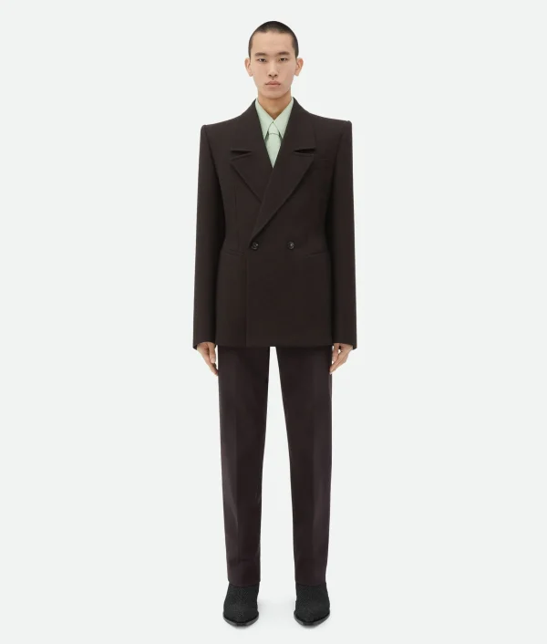 Bottega Veneta Structured Cotton Melange Jacket> Jackets