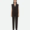 Bottega Veneta Structured Cotton Melange Double Gilet>Women Jackets