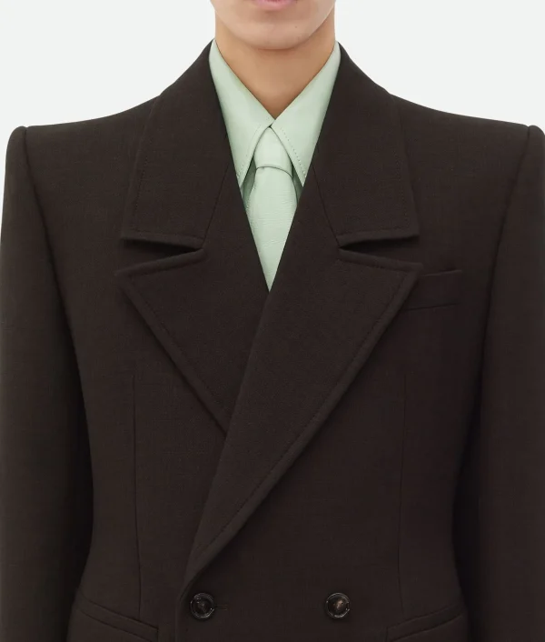 Bottega Veneta Structured Cotton Melange Jacket> Jackets