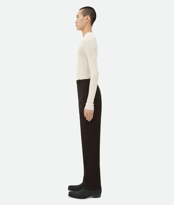 Bottega Veneta Structured Cotton Pants> Trousers And Shorts