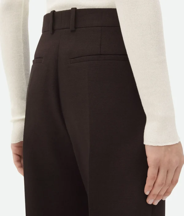 Bottega Veneta Structured Cotton Pants> Trousers And Shorts