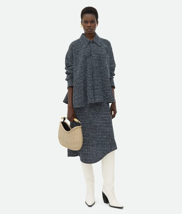 Bottega Veneta Structured Tweed Shirt Jacket>Women Jackets