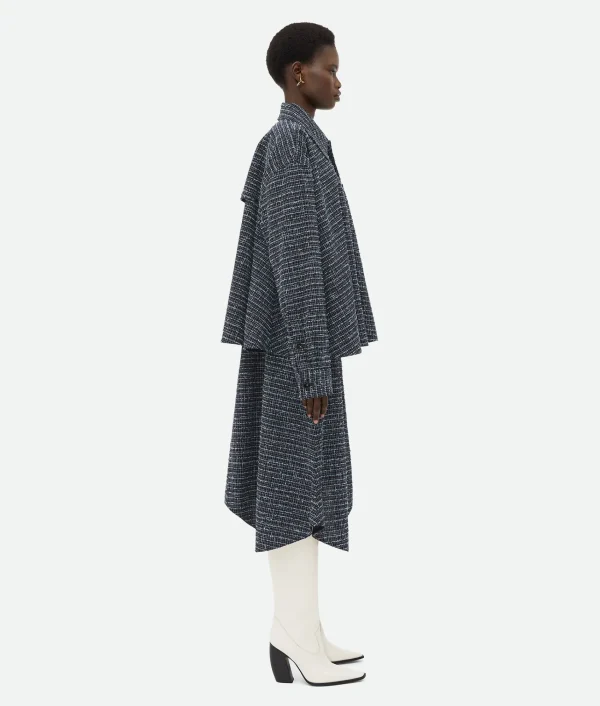 Bottega Veneta Structured Tweed Shirt Jacket>Women Jackets